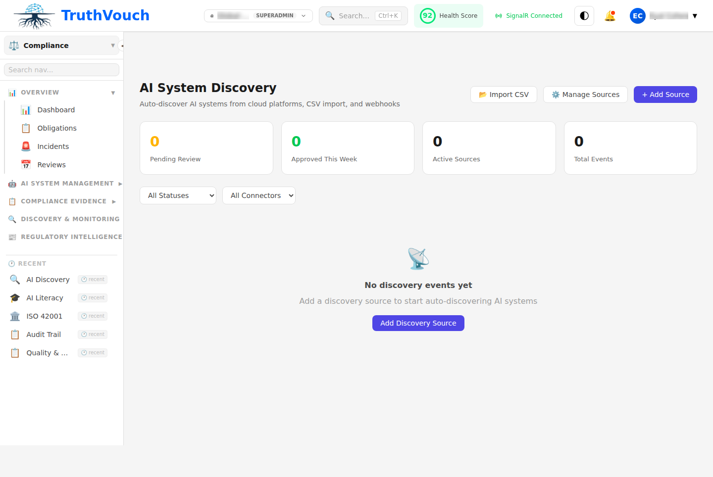 AI discovery scanner finding shadow AI systems across infrastructure