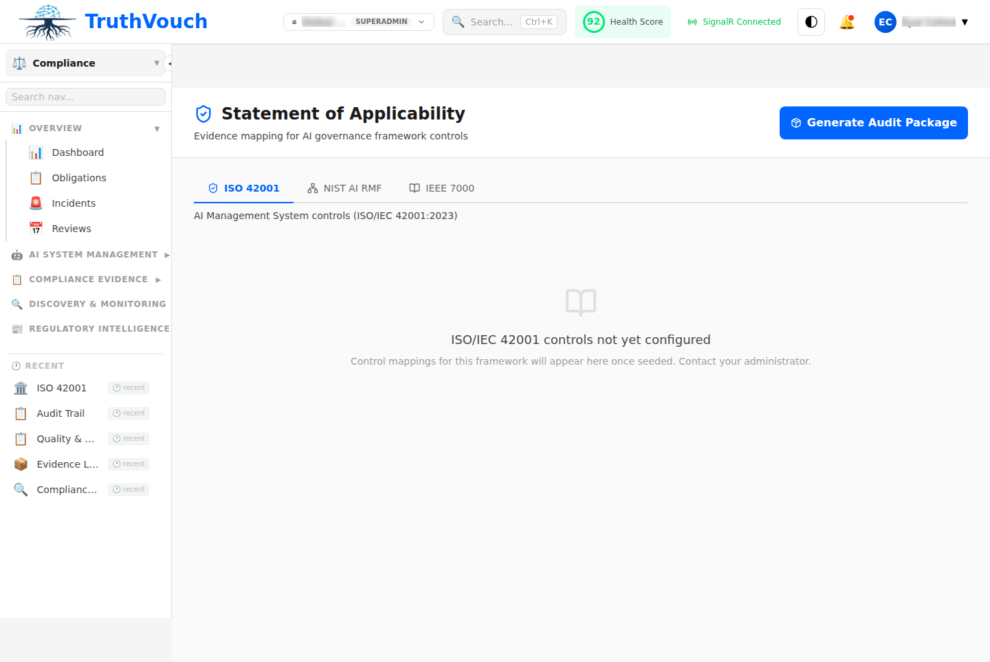 ISO 42001 compliance framework mapping